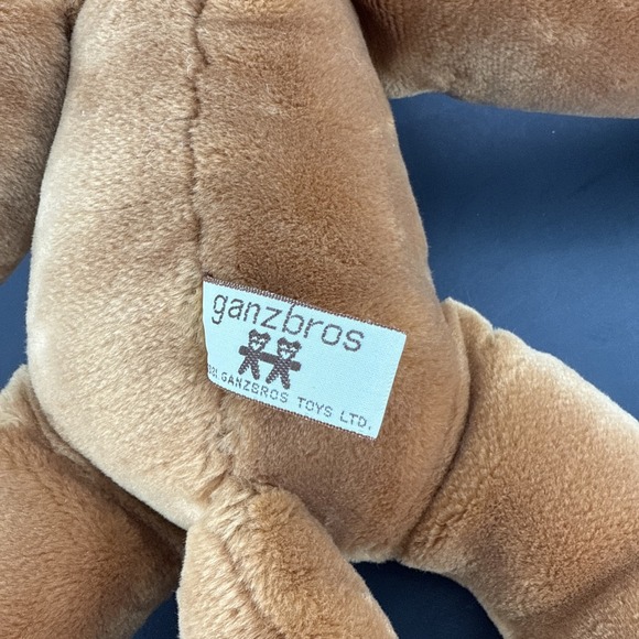 Heritage Collection Wrinkles Dog Hand Puppet Vintage Plush Gray Nose Ganzbros - Picture 5 of 7